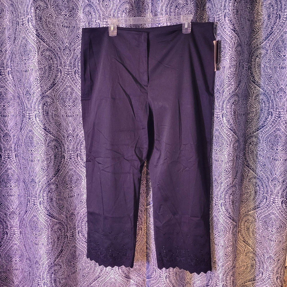 vintage Apostrophe embroidered pants